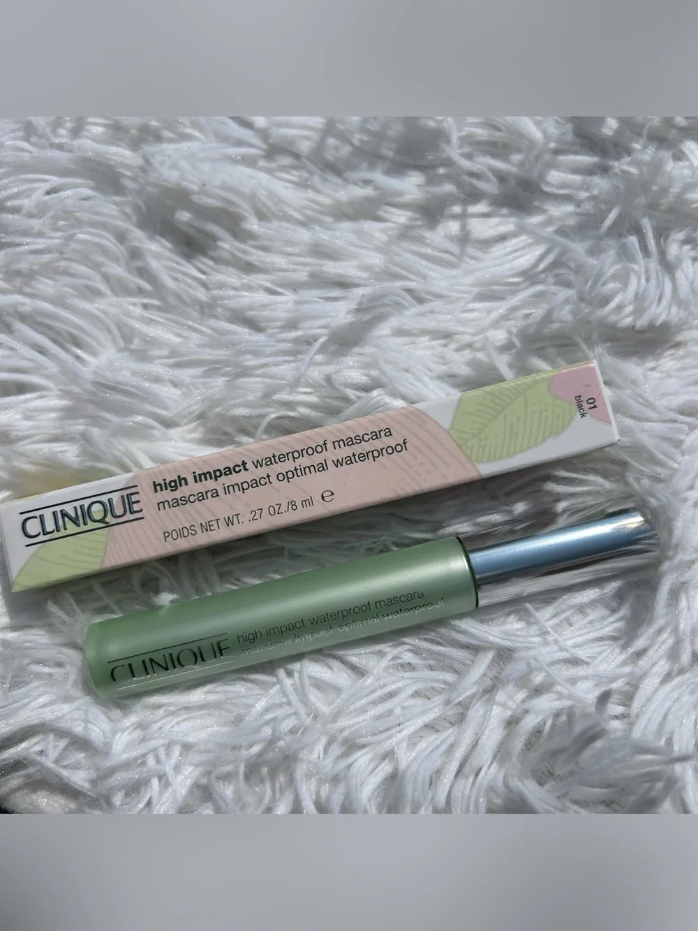 Clinique High Impact Waterproof Mascara - 01 Black - Full Size NEW